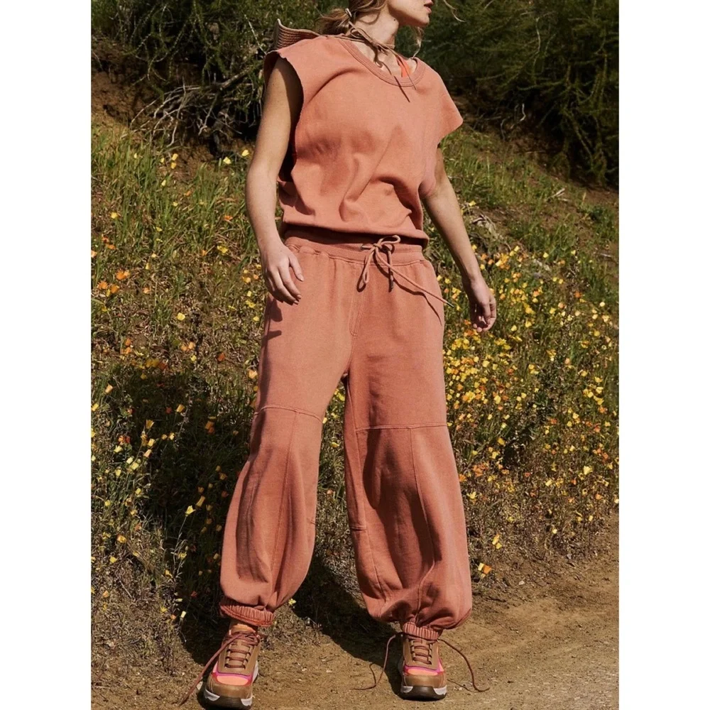 Free People Movement Throw And Go Onesie Open Back Jumpsuit Oversized Hiking L - Picture 1 of 8